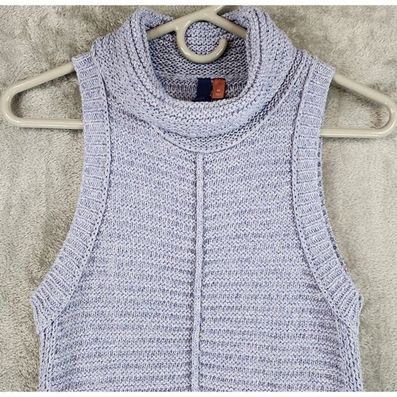 Anthropologie Pilcro Sweater Womens XSmall Blue Preppy Turtle Neck Tunic Top - Picture 6 of 11